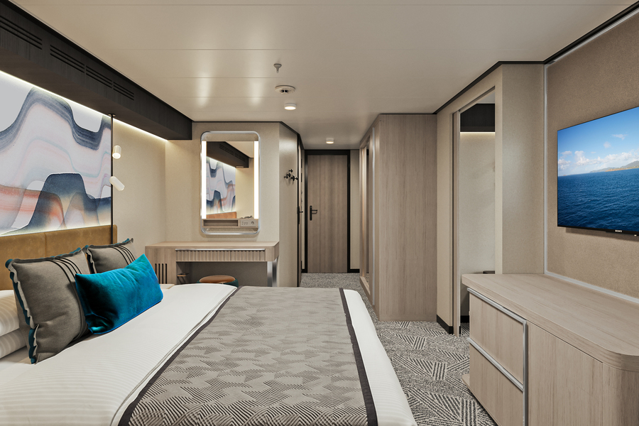 Norwegian Cruise Line, Norwegian Aqua Suite Bedroom 2 SK.jpg